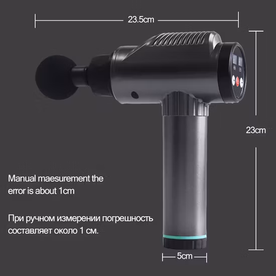 LCD-LED-Display Hand halten tragbare Körpermuskelentspannung Vibrationsmassage Faszienpistole