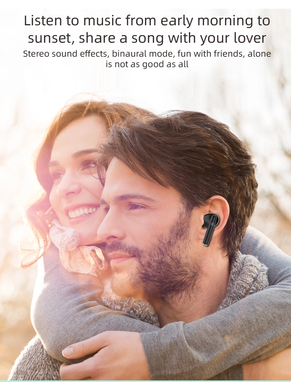 Mini Waterproof and Noise Reduction Tws Wireless 5.0 Earbuds LED Display Mobile Phone Headphone Bluetooth Earphone