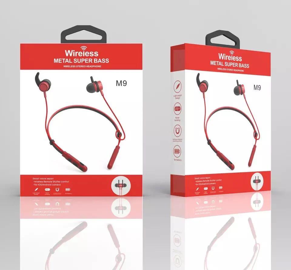 Neckband in Ear Wireless Headset Bluetooth Sport Earphone with Microphone for Smart Phone