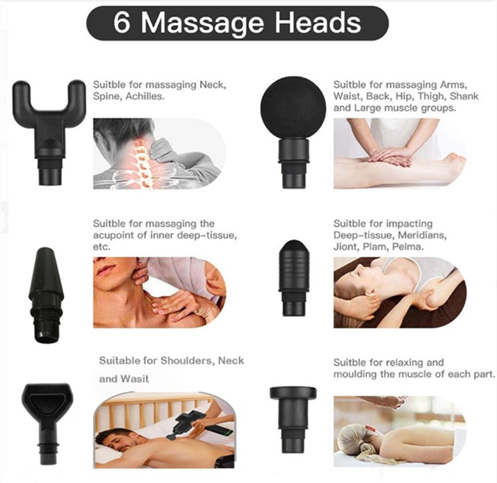 Portable Massager Display Electric Vibration New Mini Massage Gun