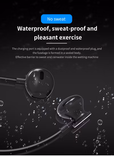 2019 X7 Plus Bluetooth-Kopfhörer mit integriertem Mikrofon, Nackenbügel, Sportkopfhörer