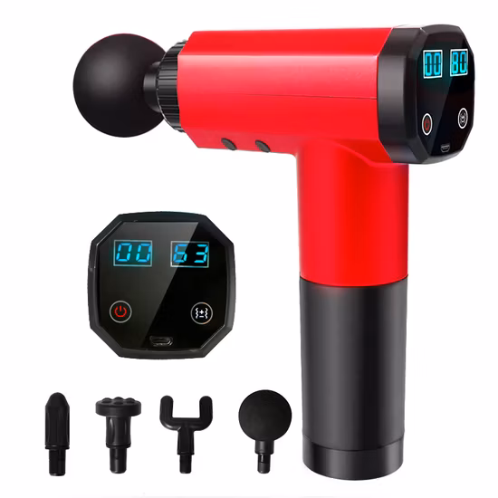 Elektronische tragbare Tiefen-Akku-Massagepistole, Touchscreen-LCD-Display, Massagepistole