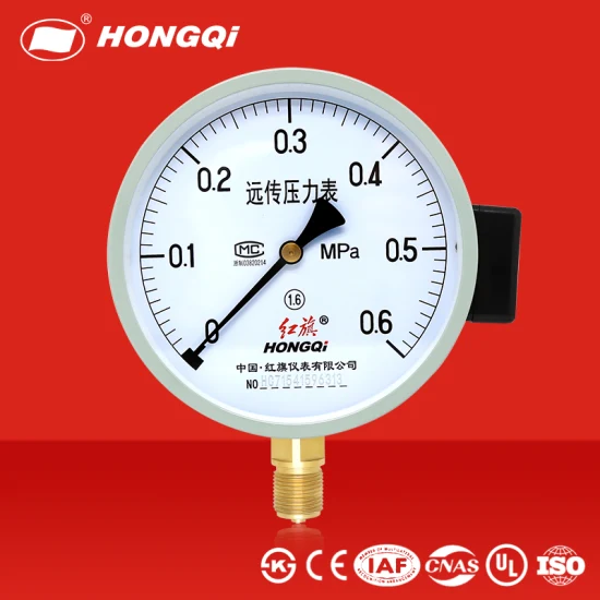 Hongqi 150 mm 6 Zoll ölgefülltes Manometer – elektrischer Luft/Wasser/Gas-Fernwiderstandsregler