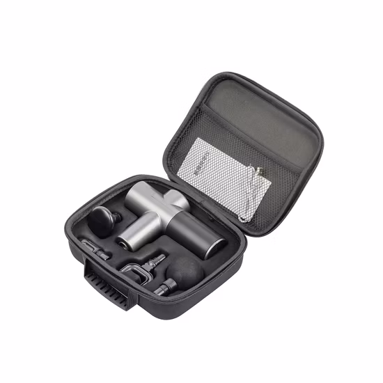 Wiederaufladbare runde Tahath-Farbbox/brauner Karton, Fitnessstudio, Fitness-Massagepistole